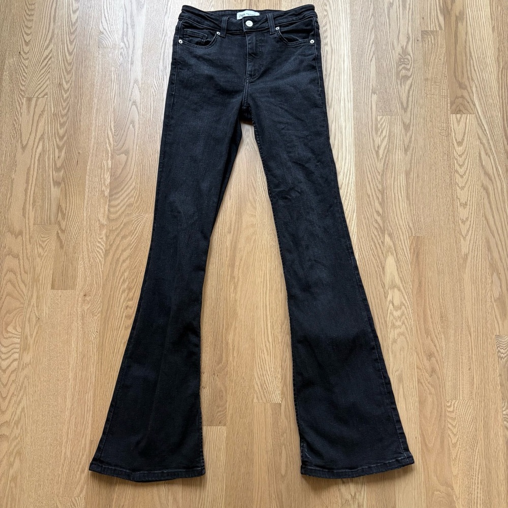 Zara Black Flare Women's Jeans